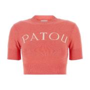 Roze Katoenmix Trui Patou , Pink , Dames