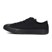 Zwarte Canvas Lage Sneakers Converse , Black , Heren