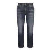 Stijlvolle Denim Jeans voor Mannen Dolce & Gabbana , Blue , Heren