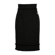 Mini Rok in Raschel Stijl Dolce & Gabbana , Black , Dames