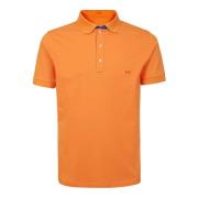 Stretch katoenen poloshirt oranje Fay , Orange , Heren