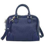 Pre-owned Leather handbags Loewe Pre-owned , Blue , Dames