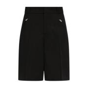 Wollen shorts Alexander McQueen , Black , Heren