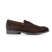 Bruine Suède Loafer Schoen Officine Creative , Brown , Heren