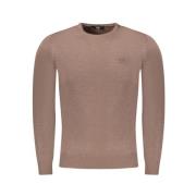 Bruine Polyester Pullover Sweater Cavalli Class , Brown , Heren