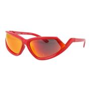 Stijlvolle zonnebril met model Bb0289S Balenciaga , Red , Unisex