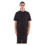 Zwart Borstlogo Korte Mouw Tee Y-3 , Black , Heren