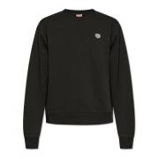 Sweatshirt met logopatch Kenzo , Black , Heren