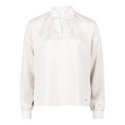 Blouse met opstaande kraag Betty & Co , White , Dames