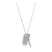 Ketting met hanger MM6 Maison Margiela , Gray , Dames