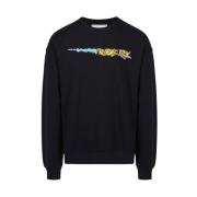 Crewneck sweatshirt met Garfield print Iceberg , Black , Heren