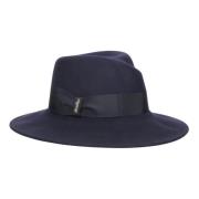 Elegante wollen vilthoed Borsalino , Blue , Dames