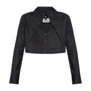 Korte shirt met uitsnijding Vivienne Westwood , Black , Dames