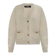 Wollen Vest Versace , Beige , Dames