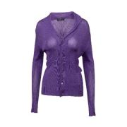 Pre-owned Silk tops Prada Vintage , Purple , Dames