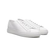 Witte Leren Sneaker Doucal's , White , Heren