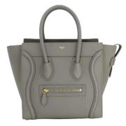 Pre-owned Leather celine-bags Celine Vintage , Gray , Dames