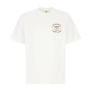 Klassiek Katoenen T-Shirt Casablanca , White , Heren