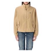 Canvas Bomberjack Polo Ralph Lauren , Beige , Dames