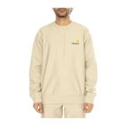 Script Sweatshirt voor comfortabele pasvorm Carhartt Wip , Beige , Her...