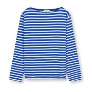 Gestreepte Longsleeve Bluing/White Alyssum Mads Nørgaard , Blue , Dame...