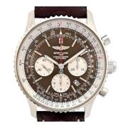 Pre-owned Leather watches Breitling Pre-owned , Brown , Heren