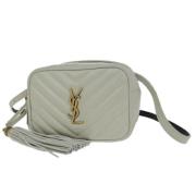 Pre-owned Leather shoulder-bags Yves Saint Laurent Vintage , Gray , Da...