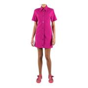 Fuchsia Logo Shirtjurk Off White , Pink , Dames