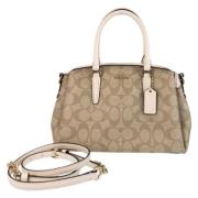 Pre-owned Canvas handbags Coach Pre-owned , Beige , Dames