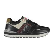 Sportieve Herenschoenen Zwart Vetersluiting Carrera , Black , Heren