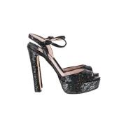 Pre-owned Fabric heels Miu Miu Pre-owned , Black , Dames