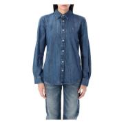 Klassieke Denim Overhemd voor Stijlvolle Look Polo Ralph Lauren , Blue...