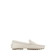 Witte Leren Loafers Tod's , White , Dames