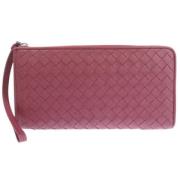 Pre-owned Fabric wallets Bottega Veneta Vintage , Red , Dames