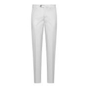 Witte Katoenen Gabardine Broek Italiaanse Pasvorm Brunello Cucinelli ,...