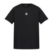 Oversized T-shirt Balmain , Black , Heren