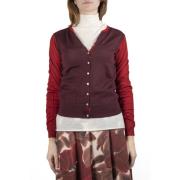 Stijlvolle Gebreide Top Aw24 Collectie Maliparmi , Red , Dames