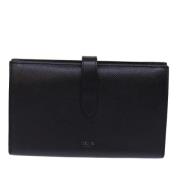 Pre-owned Leather wallets Celine Vintage , Black , Dames