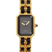 Pre-owned Yellow Gold watches Chanel Vintage , Black , Dames