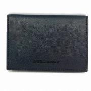 Pre-owned Leather wallets Burberry Vintage , Black , Heren