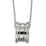 Pre-owned White Gold necklaces Bvlgari Vintage , Gray , Dames