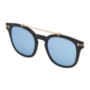 Blauw Blok Clip-On Brillenmontuur Tom Ford , Black , Unisex