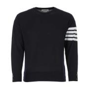 Navy Blue Wool Sweater Thom Browne , Blue , Heren