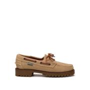 Beige Suède Mocassins Comfort Stijl Sebago , Beige , Dames