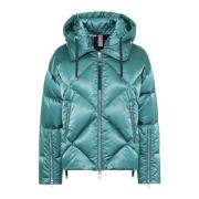 Groene Oversized Korte Pufferjas Duno , Green , Dames