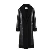 Leren jas met relaxte pasvorm Iceberg , Black , Dames