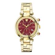 Revive Chrono Restyling Roestvrijstalen Armbandhorloge Versace , Yello...