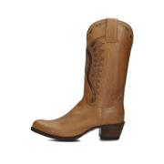 Bruine Cowboylaarzen met Westerndetails Sendra , Brown , Dames