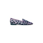 Mesh en Kant Loafer Prosperine , Purple , Dames