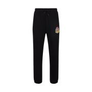 Zwarte fleece joggers Iceberg , Black , Heren